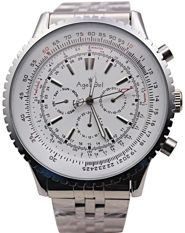 

New Men ClassicWatch Automatic Movement Mechanical All Black Dial 50mm Stainless Steel / Leather Gent's Watches