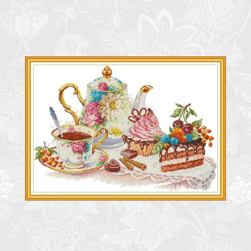 Joy Sunday Рождественская елка китайский Аида наборы вышивки крестом DMC 14CT 11CT хлопок ткань Декор для дома отеля живопись