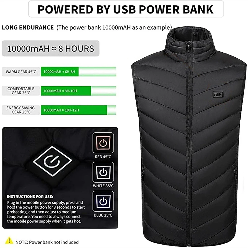 JYMCW новый жилет с электрическим подогревом USB зимние умные куртки Мужская Женская