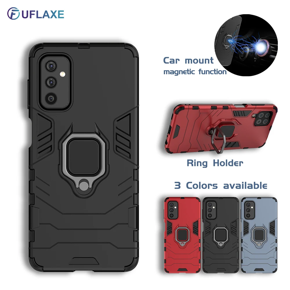 

Shockproof Case for Samsung Galaxy M52 5G Samsung M62 M32 M12 M02 Armor Back Cover Hard Casing with Ring Holder