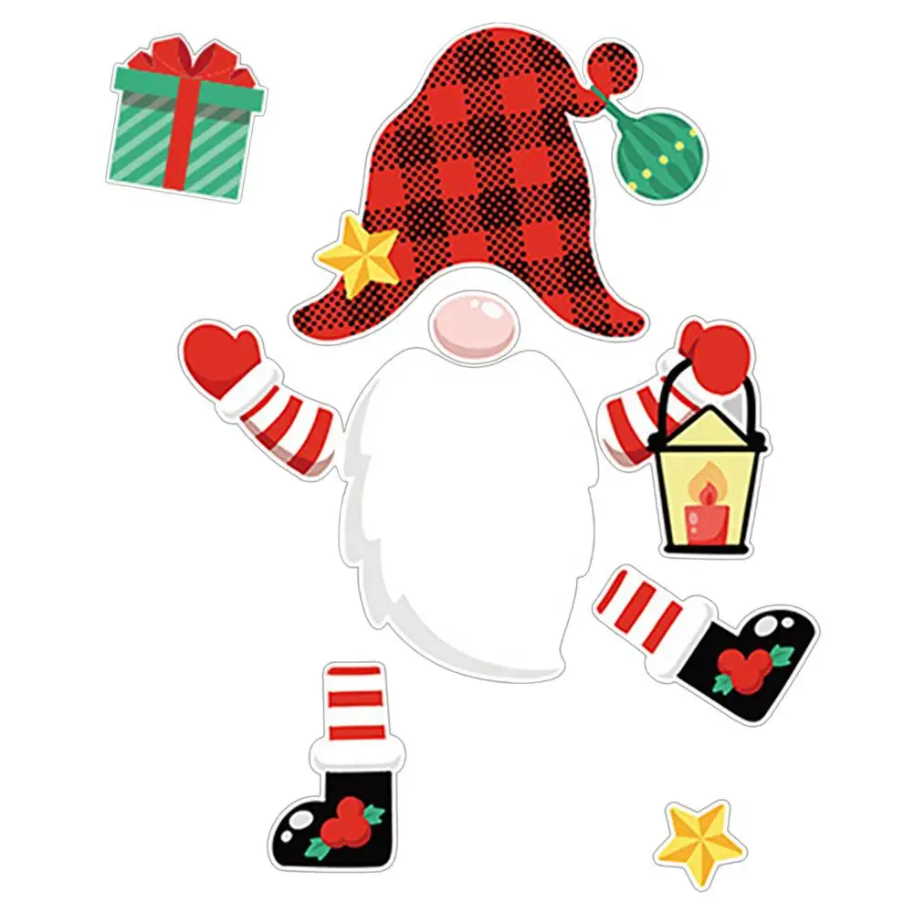 

Creative Christmas Fridge Magnets Snowman Refrigerator Stickers DIY Christmas Magnet Stickers Tree/Elk/Santa Stickers Magnetic C