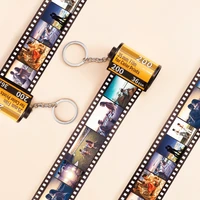 5 10 15 20 photo film roll keychain couple gifts diy photo text album cover keyrings custom commemorative valentines day gift