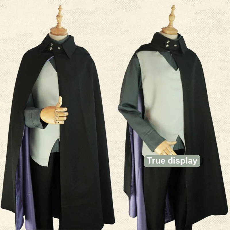 

Boruto Adult Uchiha Sasuke Cosplay Costume Suit Jacket + vest + trousers + cloak Halloween Party Carnival Cosplay