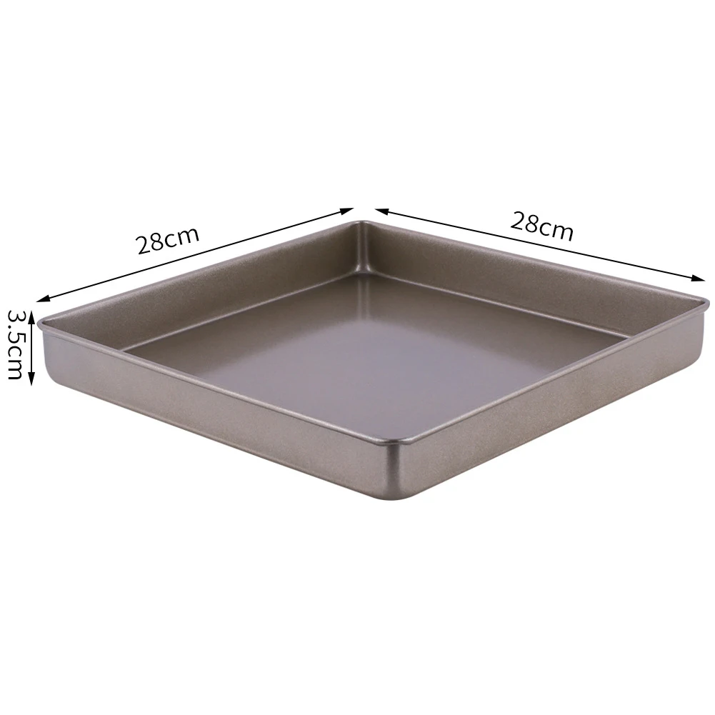 

Household Carbon Steel Non-stick Square Cake Pan Baking Mold Nougat Snowflake Crisp Mould Kitchen Cooking Tool Bakeware