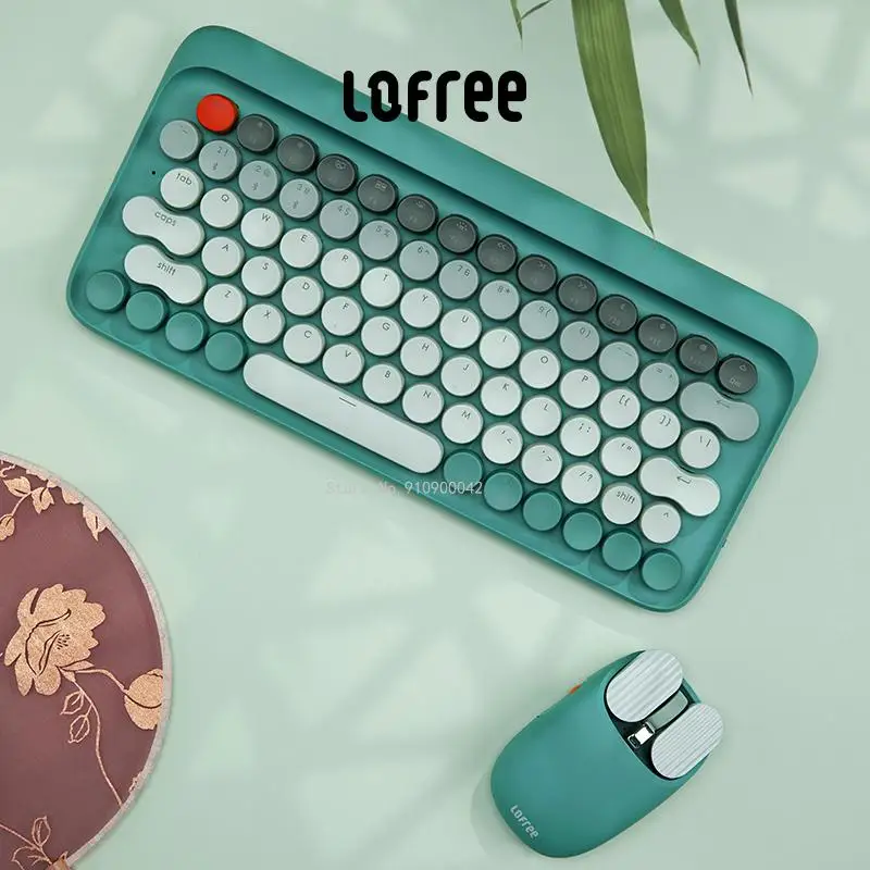 

LOFREE Jiangnan серия Простая Офисная Беспроводная bluetooth механическая клавиатура мышь Эргономичный набор для планшета рабочего стола для офиса