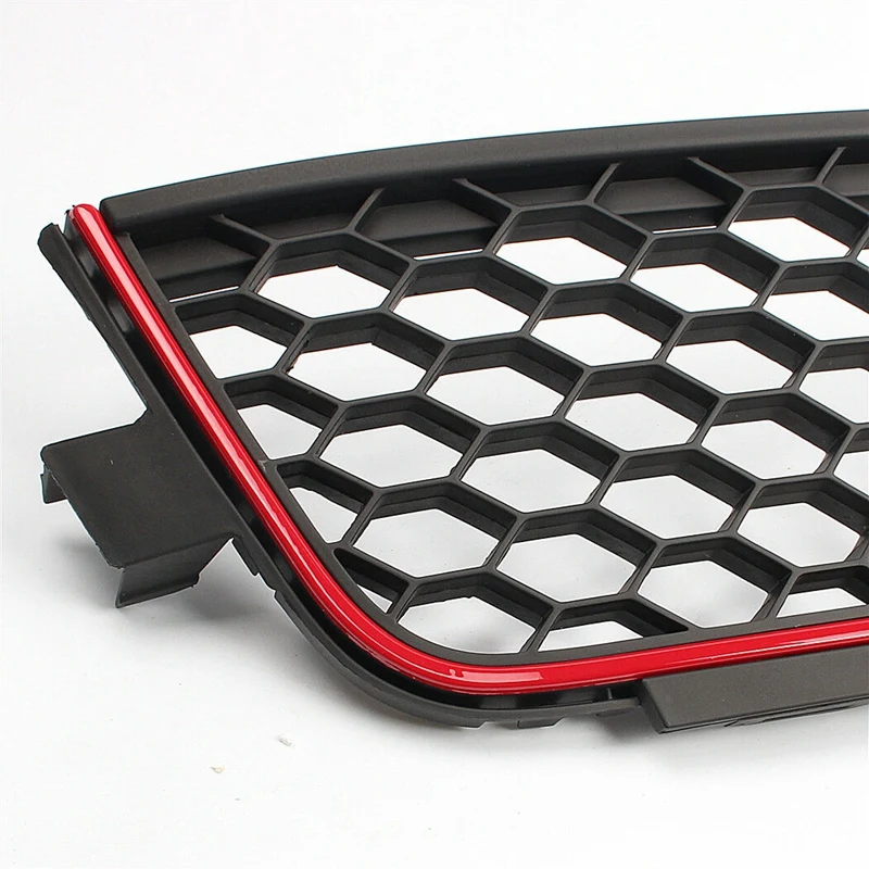 Красный передний бампер сотовая Нижняя впускная решетка в сборе для Jetta MK6 GLI 2011 2014