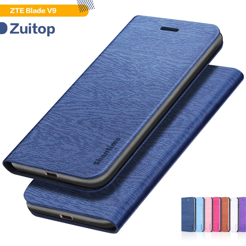 Чехол из искусственной кожи чехол для телефона zte Blade V9 флип-чехол-книжка для zte Blade V9 деловой Чехол-Кошелек Мягкий силиконовый чехол-накладка