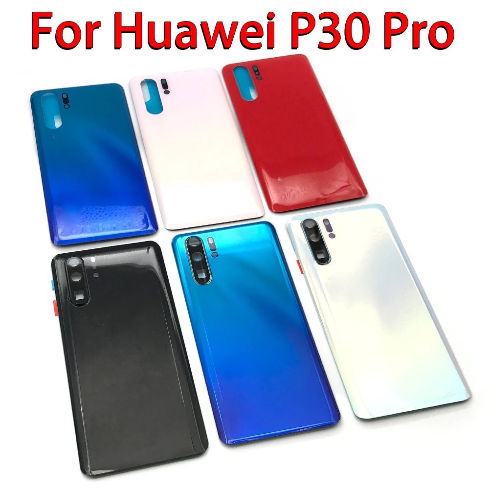 Задняя крышка батарейного отсека для Huawei P30 Pro корпус с клейким стикером запасные