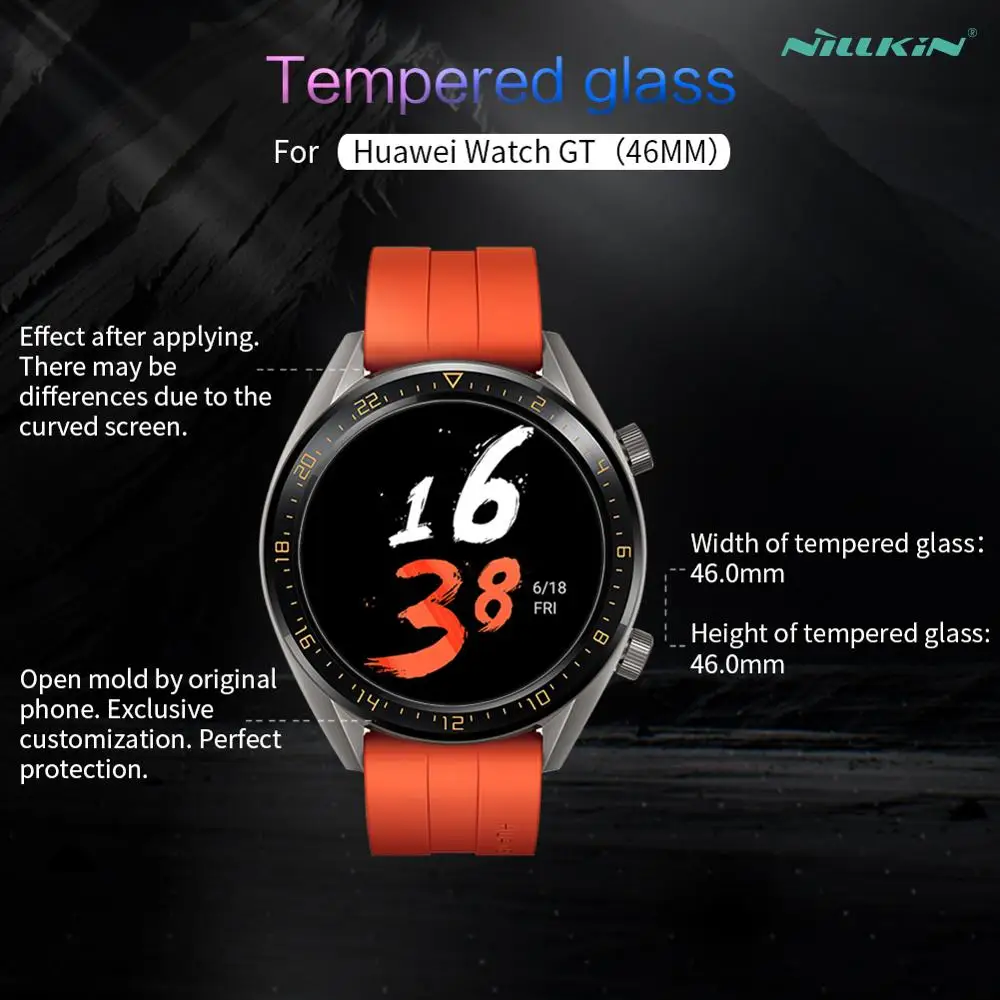 Для Apple Watch GT 46 мм закаленное стекло Nillkin Amazing H + Pro защита экрана 2.5D кривая защитная