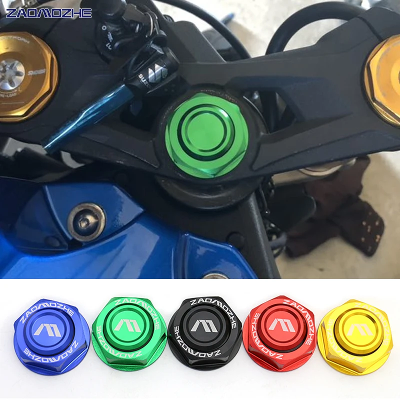 

For suzuki GSXR 600 GSX-R600 GSXR750 GSX-R 2006-2017 Motorcycle CNC aluminum alloy Triple clamp Screw Cover Stem Nut Set M28