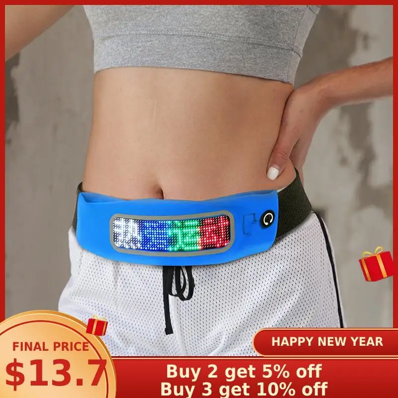 Поясная Сумка Эдисона модная светодиодная поясная сумка с управлением через