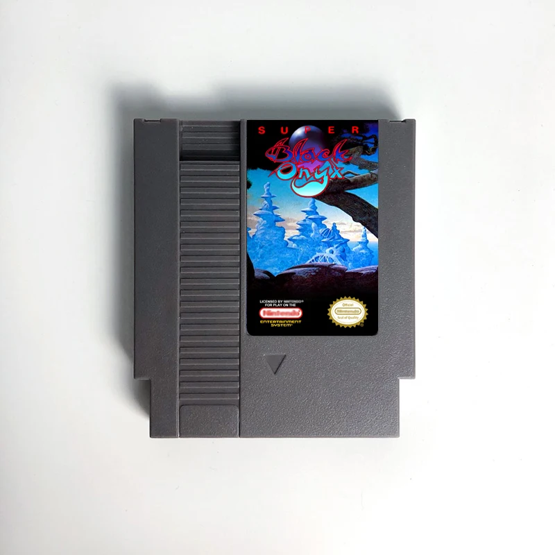 

Super Black Onyx Battery Save Game Cartridge For NES Console 72 Pins