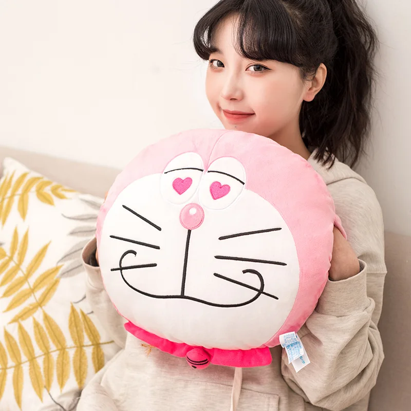 Круглая грелка для рук Doraemon очень мягкая и удобная отправка подруге праздничные