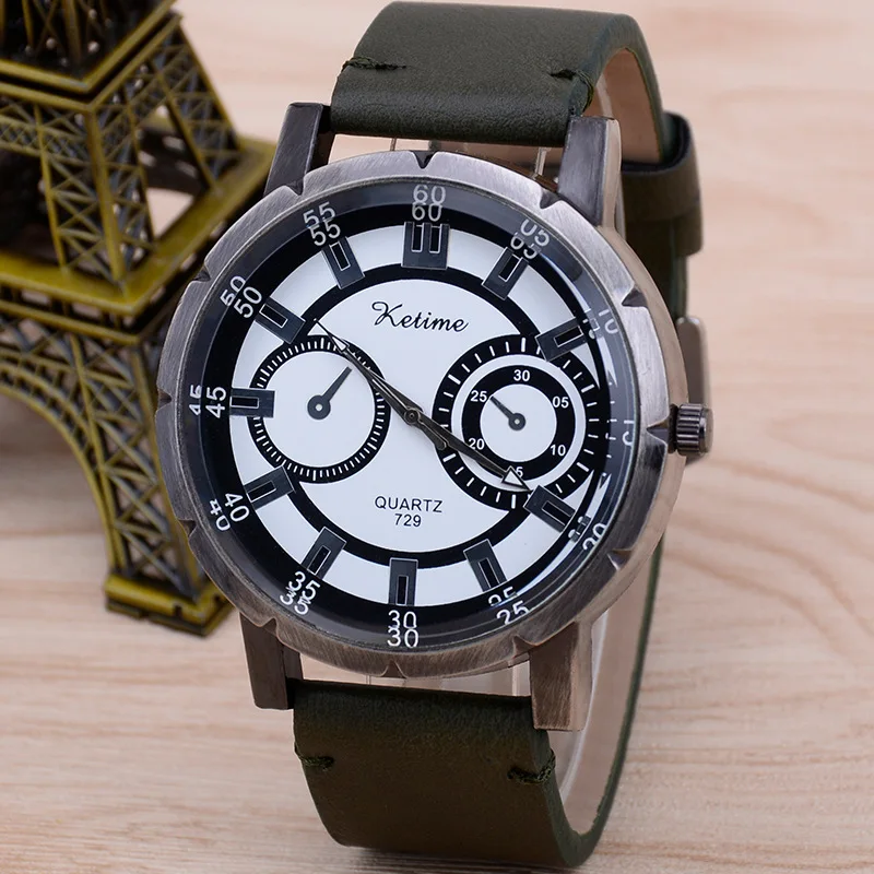 

Business belt watch men's non-mechanical watch fashion creative men's quartz watch