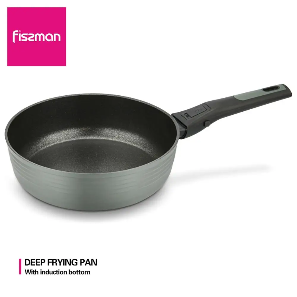 Глубокая Сковорода с 3 слойным антипригарным покрытием из алюминия|Сковороды| |