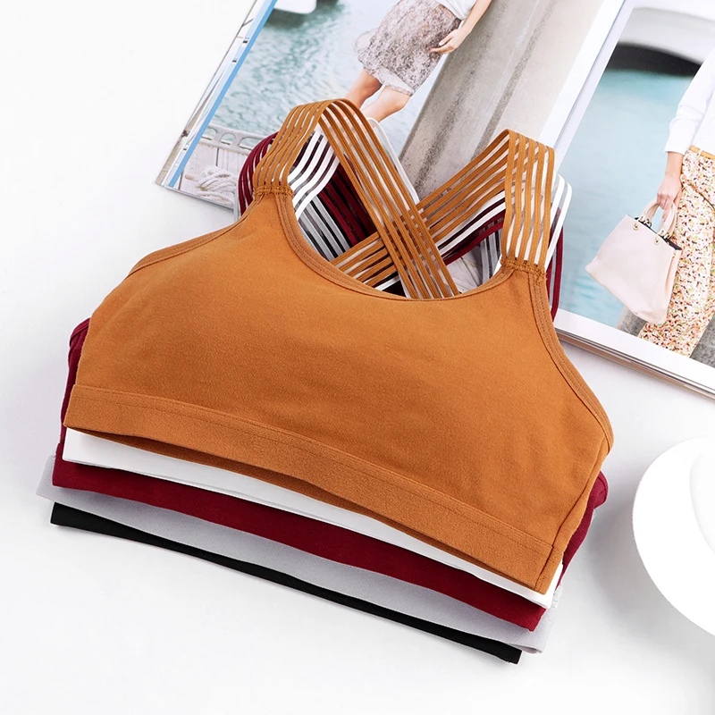 Женский спортивный бюстгальтер с подкладкой пуш-ап ударопрочный красивой спиной