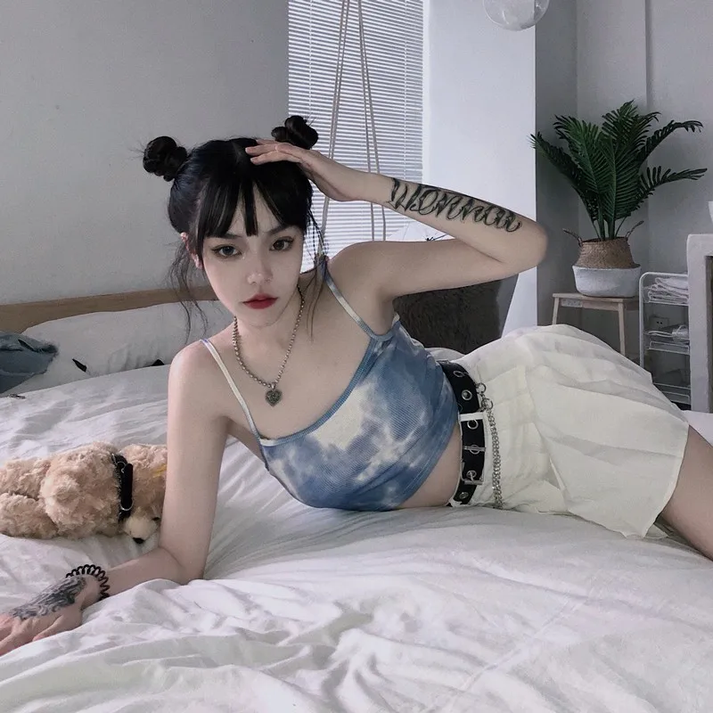 

New Fashion Women Sexy Solid Summer Camis Crop Top Female Casual Tank Tops Vest Sleeveless Cool Streetwear Club High Street