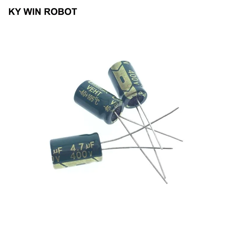 20 шт электролитические конденсаторы 4,7 мкФ 400V 8x12mm 105C радиальные высокочастотные низкое сопротивление электролитический конденсатор