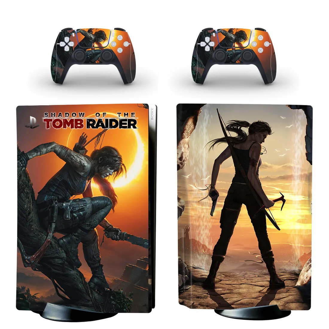 

Tomb Raider PS5 Standard Disc Edition Skin Sticker Decal Cover for PlayStation 5 Console & Controller PS5 Skin Sticker Vinyl