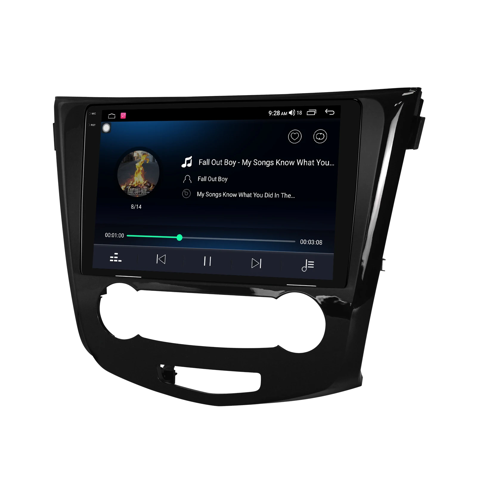 구매 안드로이드 10.0 1 딘 자동차 라디오 10.1 인치 IPS 헤드 유닛 지원 4G/무선 Carplay 1280*800 Autoradio For Nissan Qashqai 2015 + BT