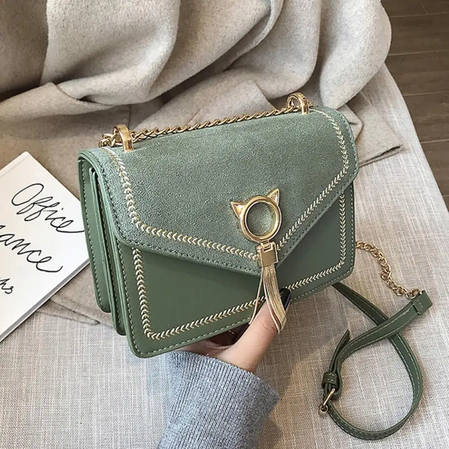 Элегантная женская квадратная сумка через плечо новинка 2019 качественная