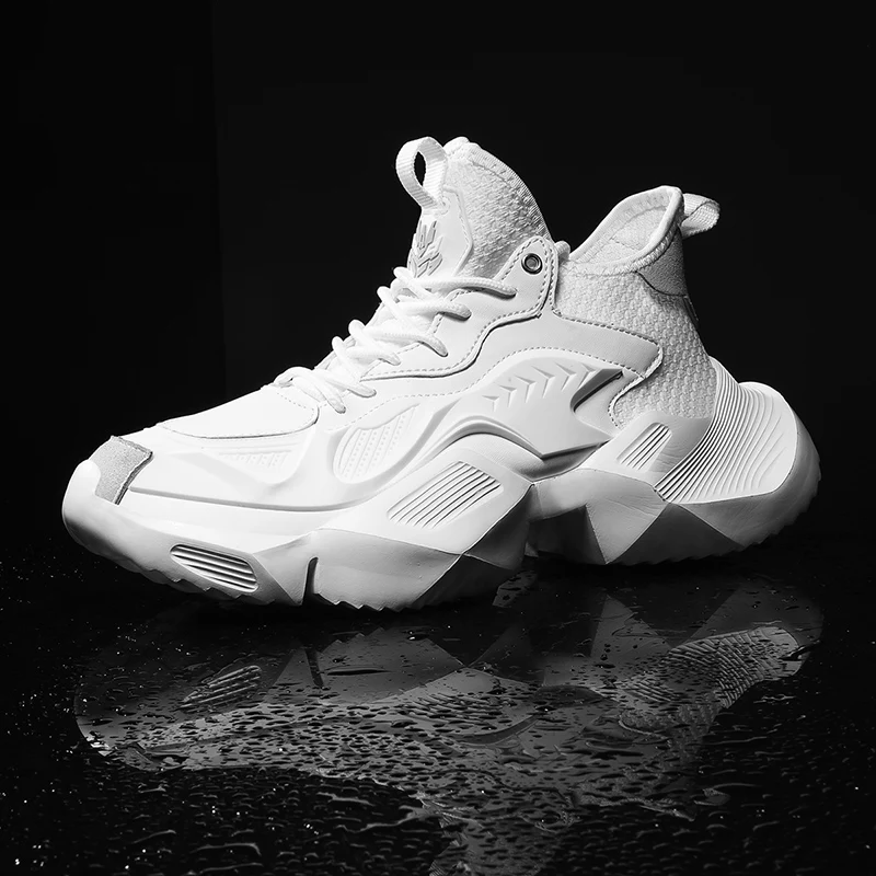new autumn men's shoes Korean version of the tide shoes white sports shoes ins old shoes men