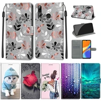 for huawei p smart 2019 2021 capa flip leather wallet cover phone case for huawei enjoy 9s honor 10 20 lite maimang 8 fundas