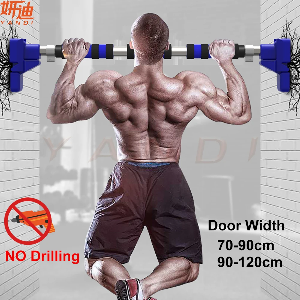 Горизонтальная планка для фитнеса в помещении без сверления Простая установка