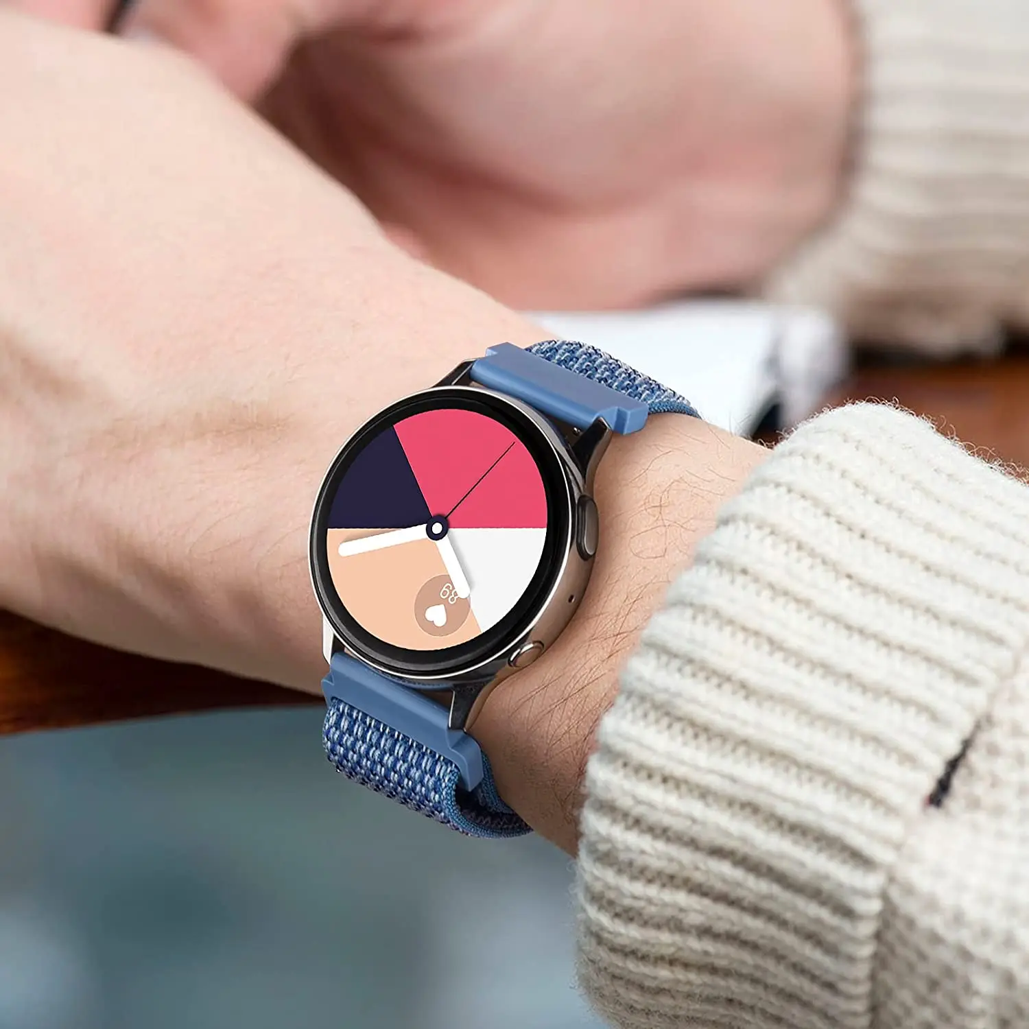 Ремешок нейлоновый для Samsung watch 3 браслет Galaxy 46 мм active 2 44 gear S3/amazfit HUAWEI GT/2e/pro 22 |
