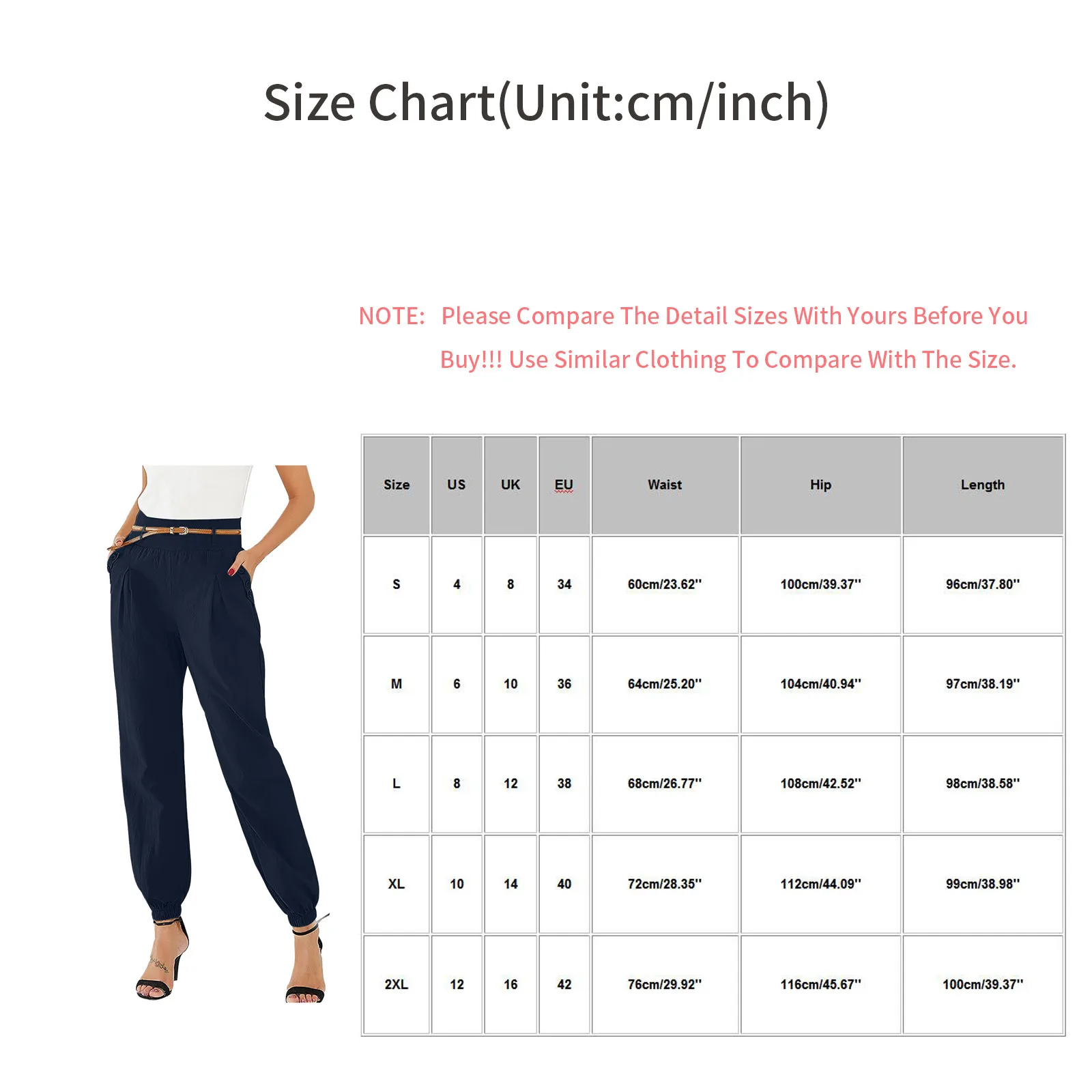 

Elegant High Waist Loose Harem Pants Womens Trousers With Pocket 2021 Summer Baggy Simple Women Long Pants Lady Office