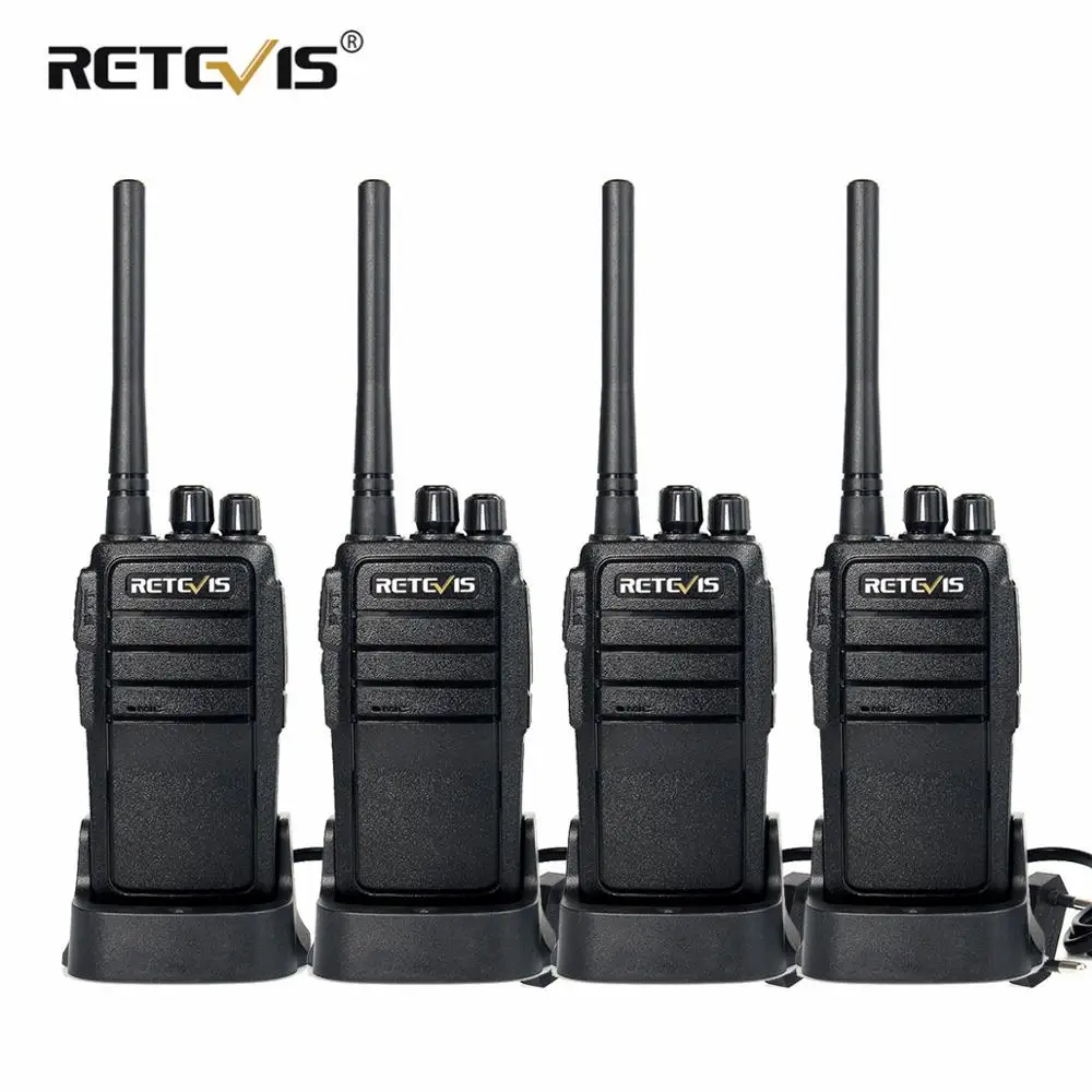 

Rugged Walkie Talkie 4pcs Retevis RT21 2.5W UHF 400-480MHz 16CH VOX Handy Two-way Radio for Factory Warehouse Construction site