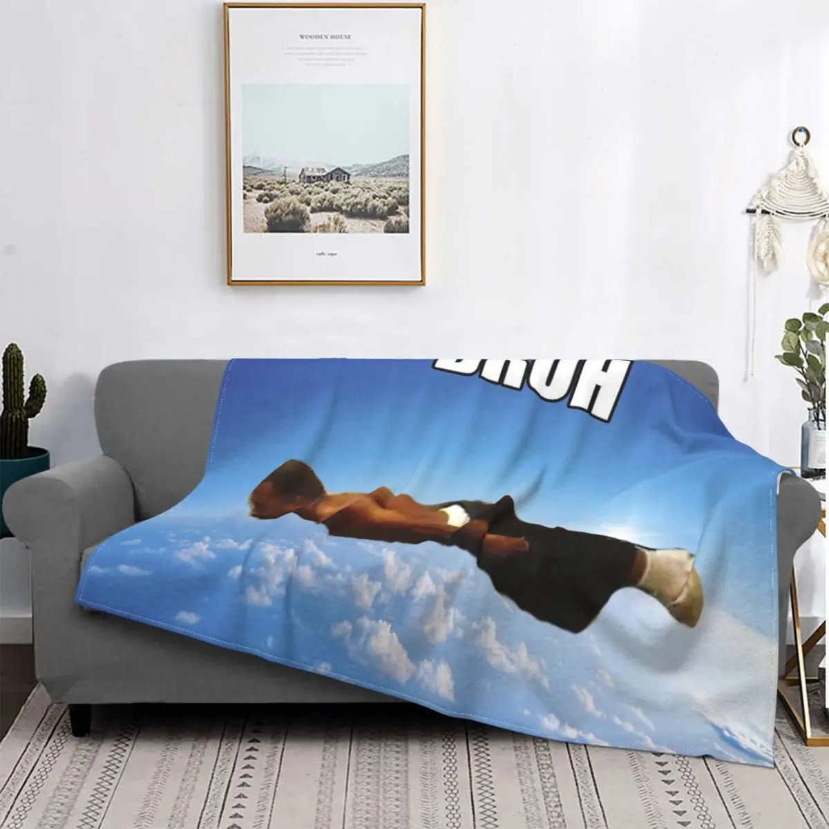Bruh Flying Midget-colcha a cuadros para cama, manta de verano, ropa de cama y fundas, 90-0