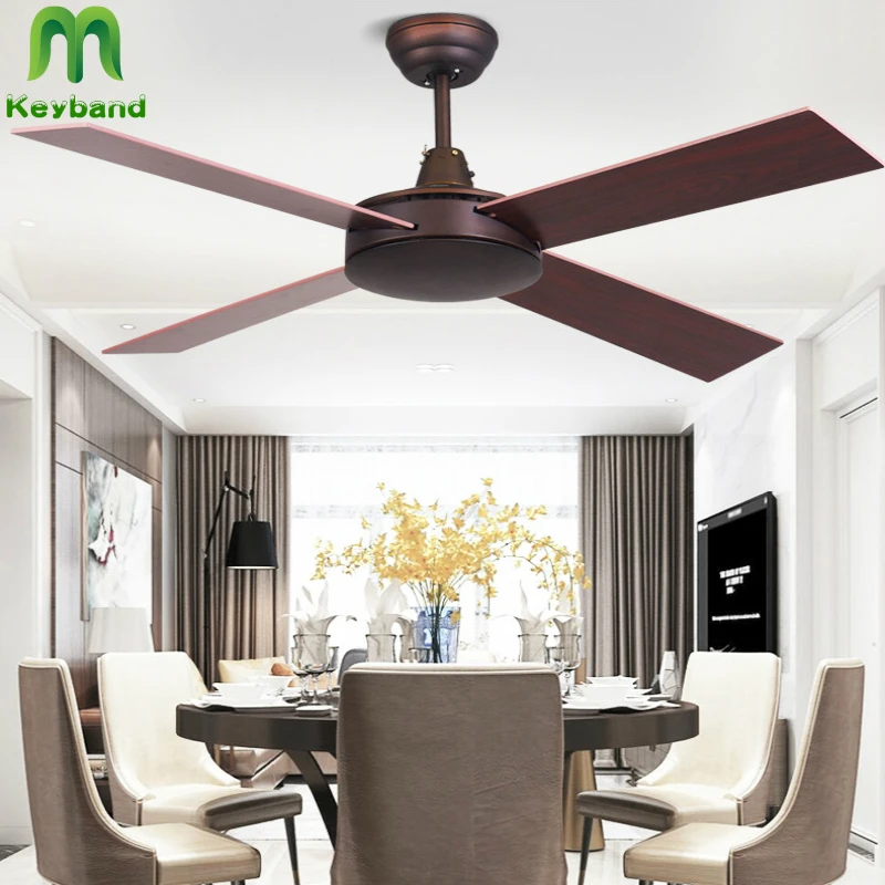 Современный домашний потолочный вентилятор с железными лезвиями пульт
