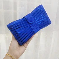 blue color cheaper crystal purse silver rose golden clutch bags women chain wedding evening bags handbags day clutches