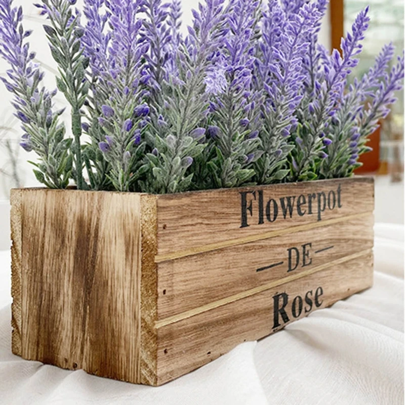 

Искусственный Горшок лаванды ручной работы, искусственное украшение для дома