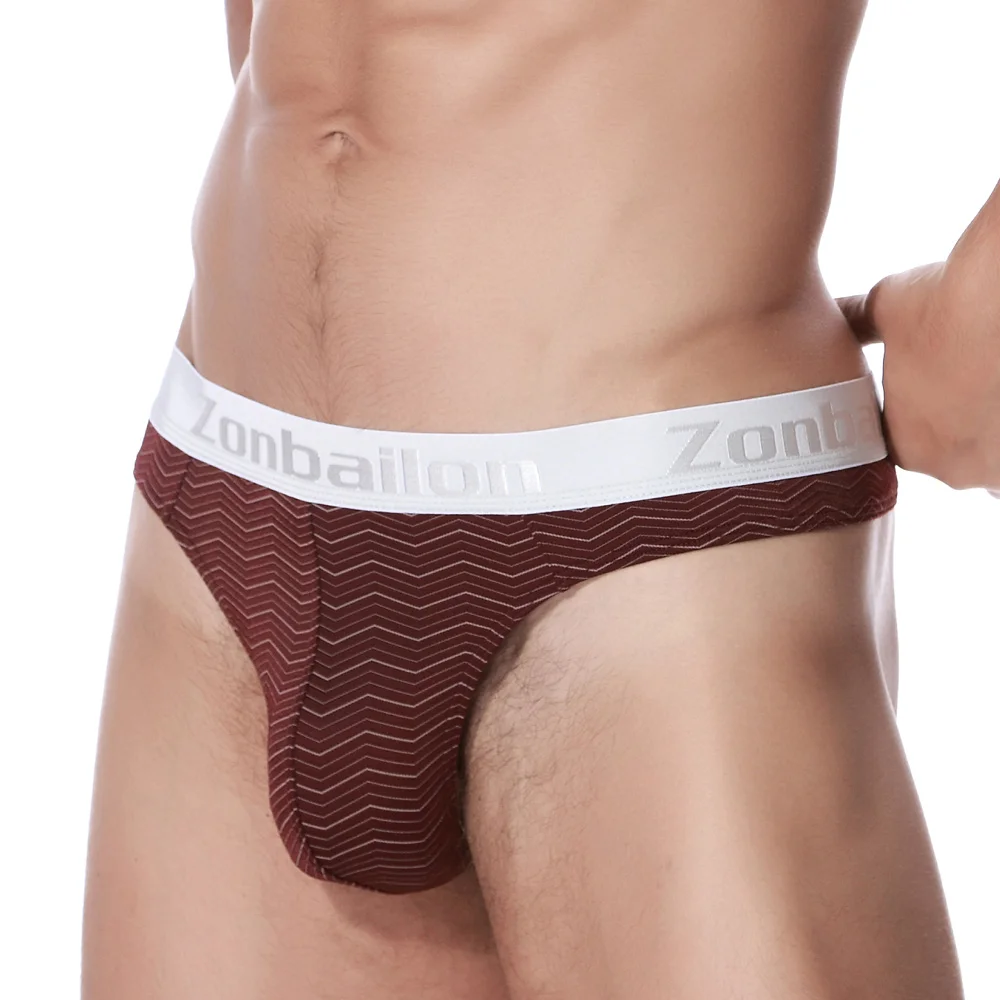 Underwear Thong Lingerie Stretch Men Sexy Bikini Panties Briefs Low-Waist Breathable Men's