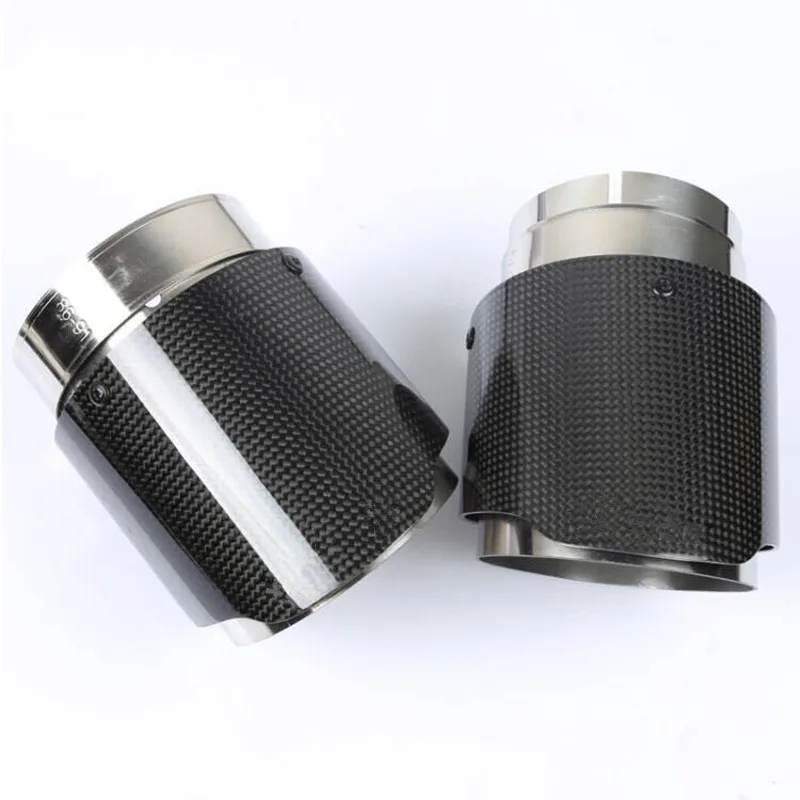 1 шт.: короткие выхлопные трубы из углеродного волокна для выхлопных труб