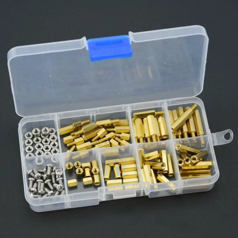 

120Pcs M3 Male Female Standoff Spacer PCB Board Hex Screws Nut Assortment Parts