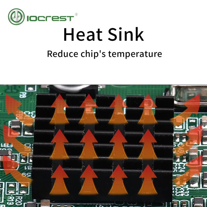 iocrest pcie 4 порта 6g sata iii 30 карта контролле
