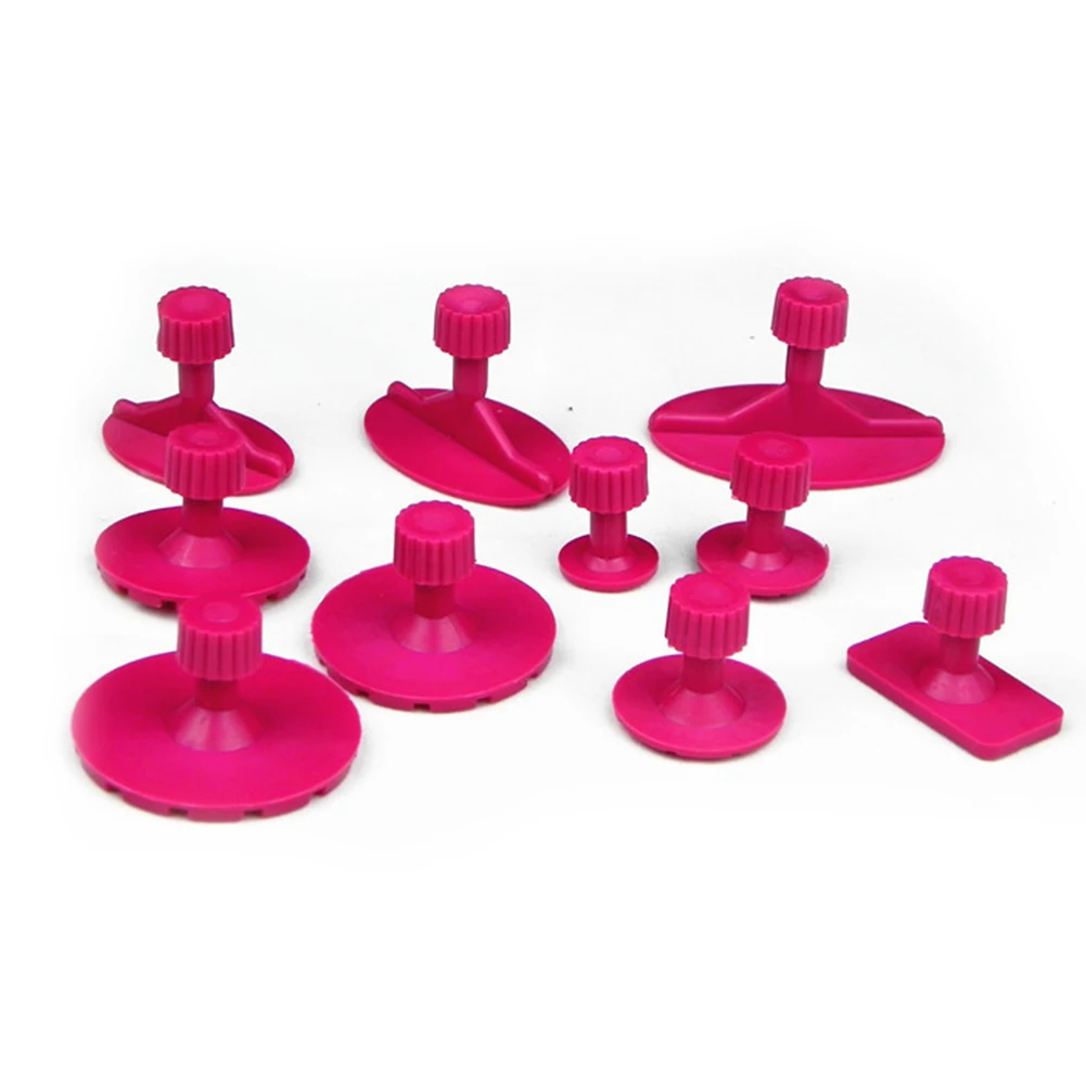 

10pcs/set Hand Hail Damage Puller Tabs Dent Repair Accessories Removal Tool Car Body Paintless Portable Suction Cup Glue Durable