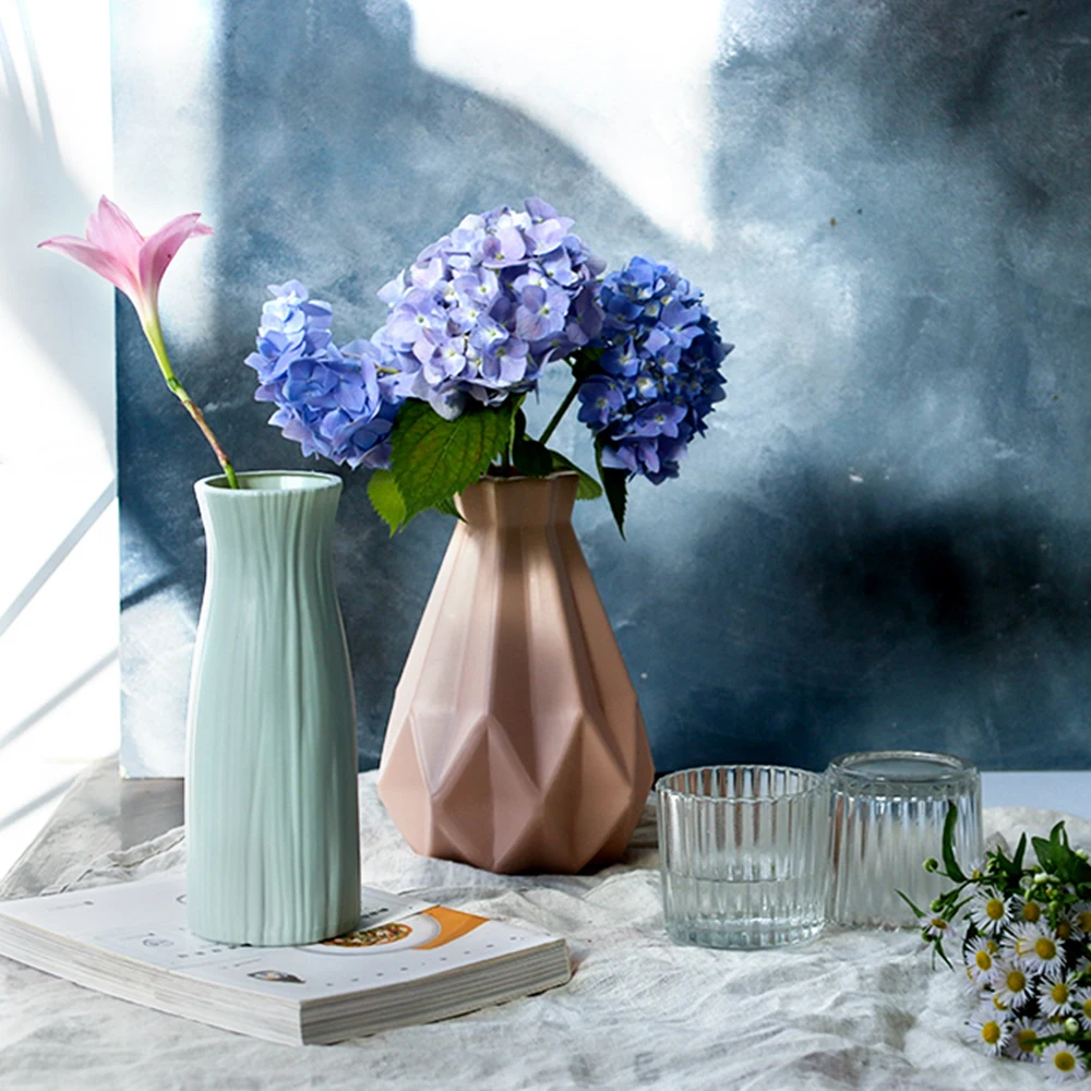 Креативная термостойкая пластиковая имитация керамической вазы оконная ваза
