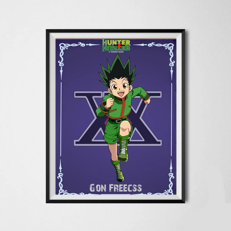 Kurapika Ging Gon Freecss Killua Японский Аниме Охотник X художественный Декор стены 8x10 дюймов