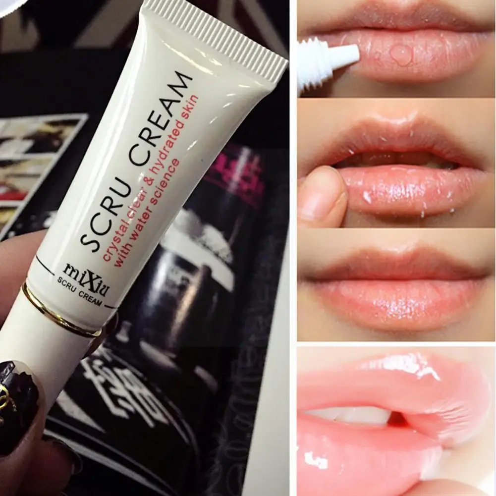 

Makeup Lip Scrub Cream Removal Horniness Crystal Clear Exfoliating Care Cream Scru Water Hydrated Lip Gel Lips Balm