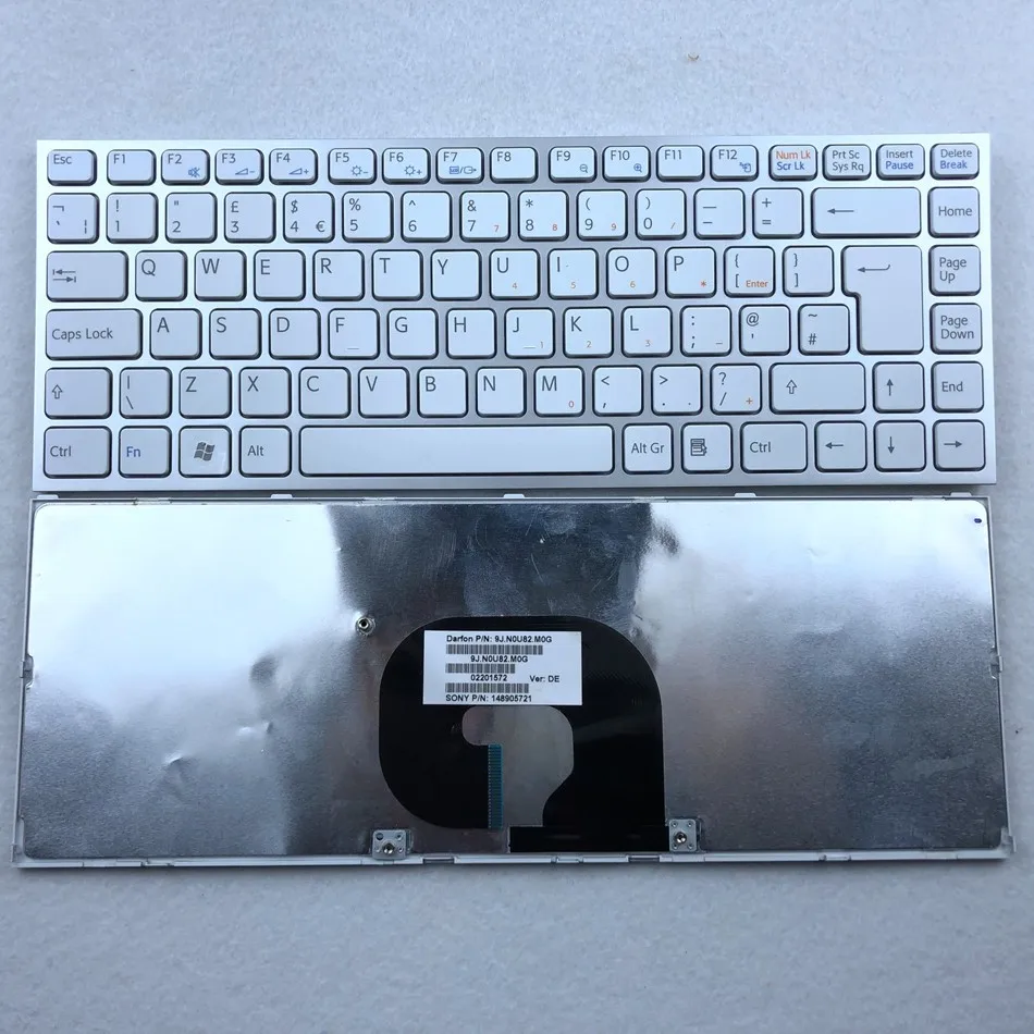 Английская белая клавиатура для ноутбука SONY VAIO VPC Y11 Y115 Y118 Y119 Y21 Y218 Y219