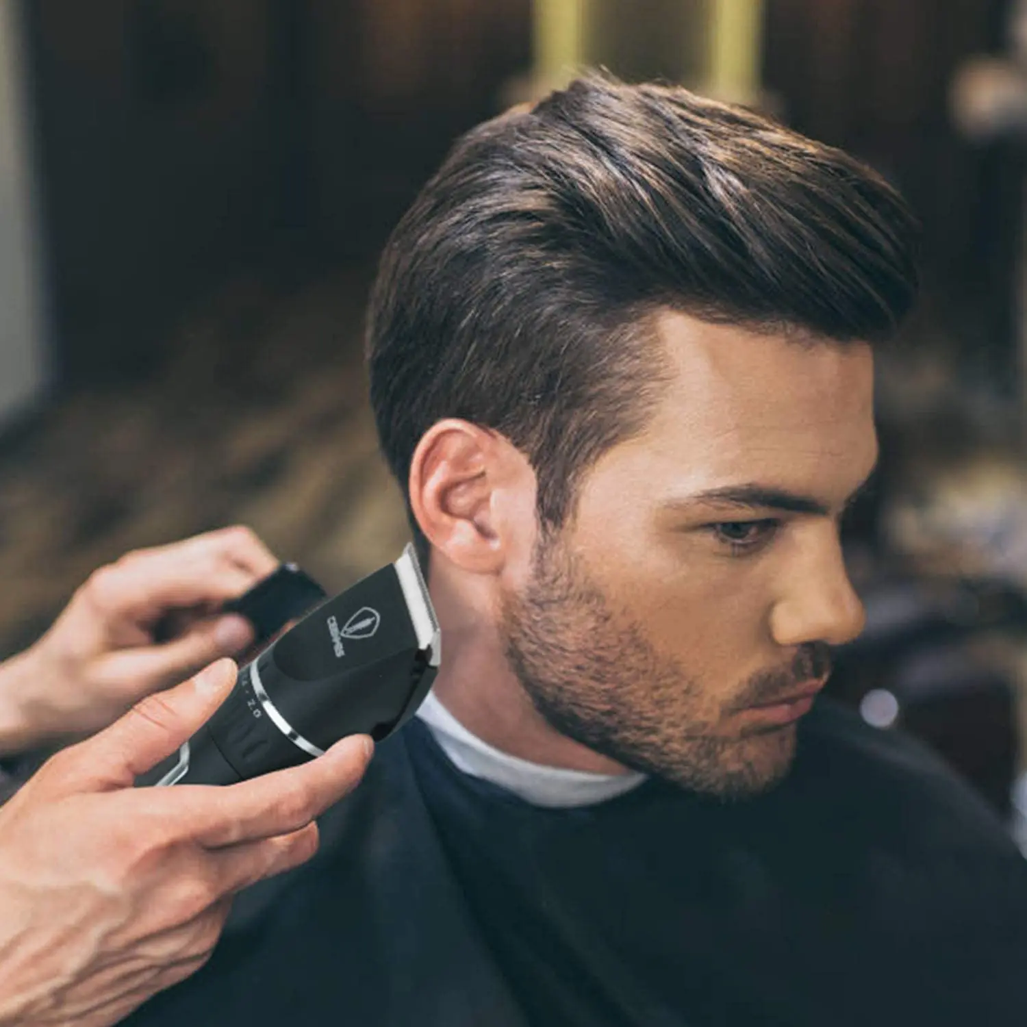 

Last long Strong power LED Display sharp Hair Trimmers Portable Cordless Hair remover Switch blade Hair electric Clippers set