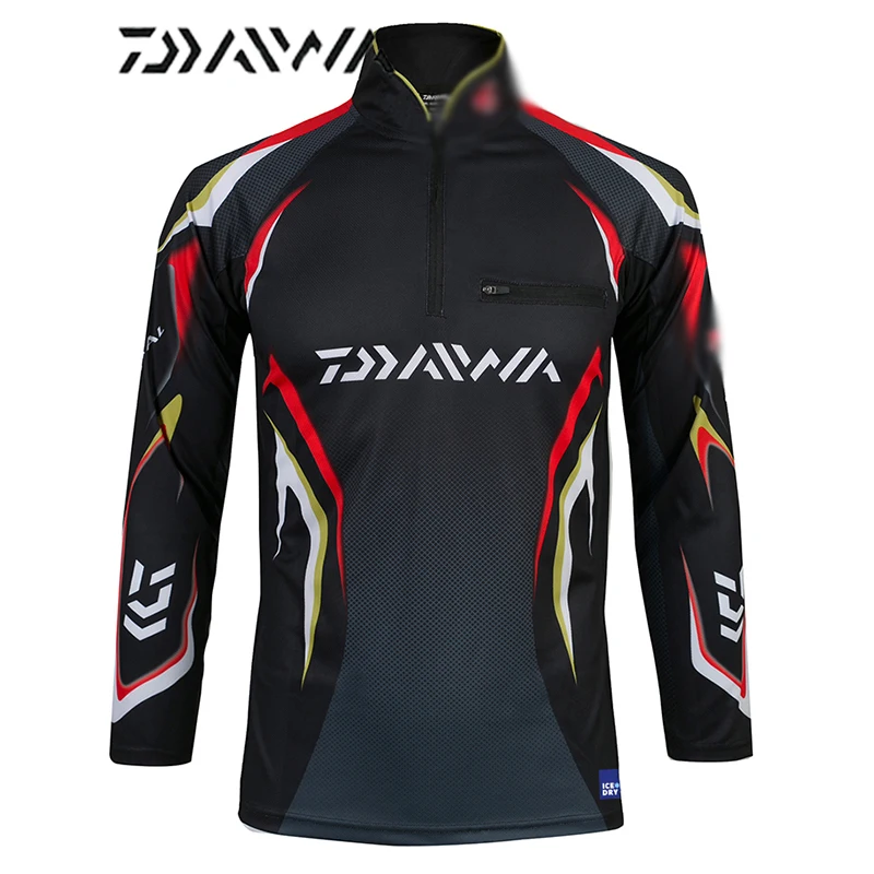 Дышащая рыболовная рубашка Daiwa куртка с длинным рукавом для рыбалки спортивная