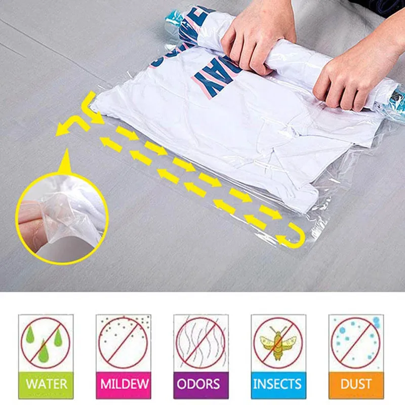 Дорожный Вакуумный компрессионный пакет складной ручной работы для путешествий