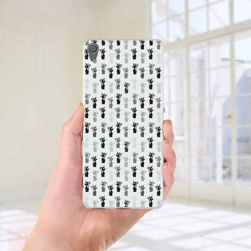 Мягкие силиконовые чехлы из ТПУ для телефона sony Xperia M2 M4 M5 чехол XA; XZ Z Z1 Z2 Z3 Z4 Z5 Compact E3 E5 T3 Shell Сумки с милым рисунком кота - Цвет: Picture 5