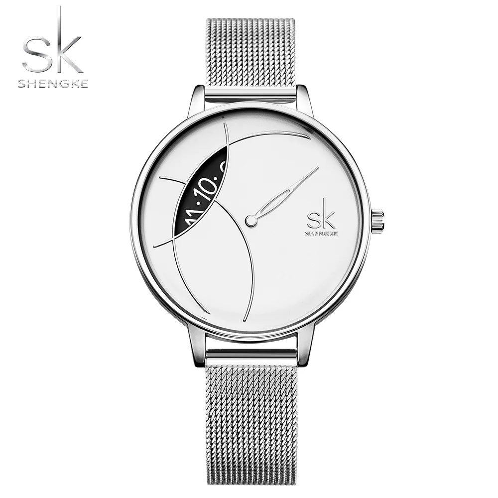

Women Watches Top Brand Luxury 2021 FashionLadies Wristwatches Stainless Steel Silver Mesh Strap Female Quartz Watch