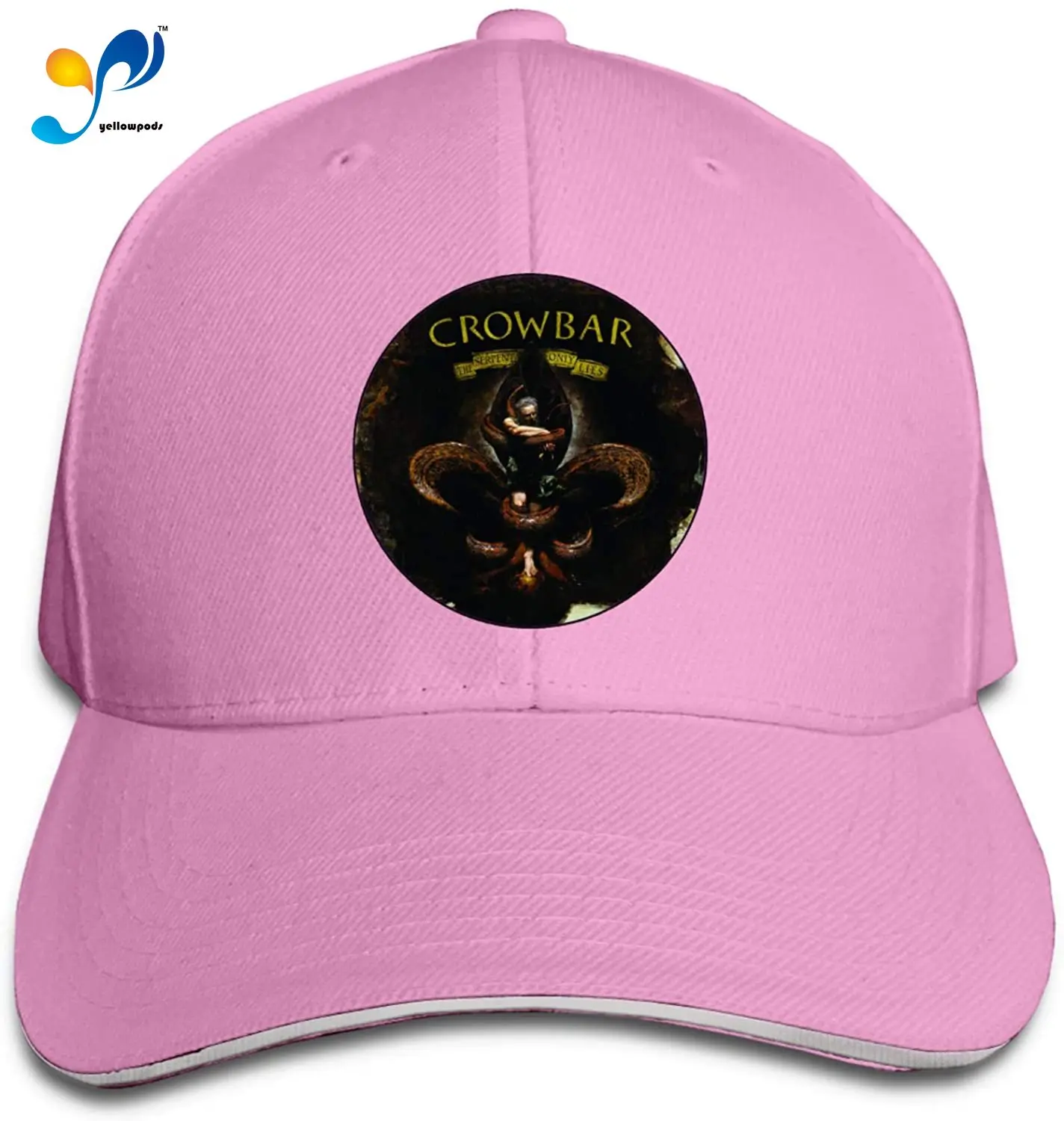 

Unisex Crowbar American Band Baseball Cap Adjustable Peaked Sandwich Cap Trucker Dad Hats